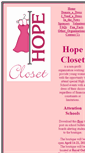 Mobile Screenshot of hopecloset.com
